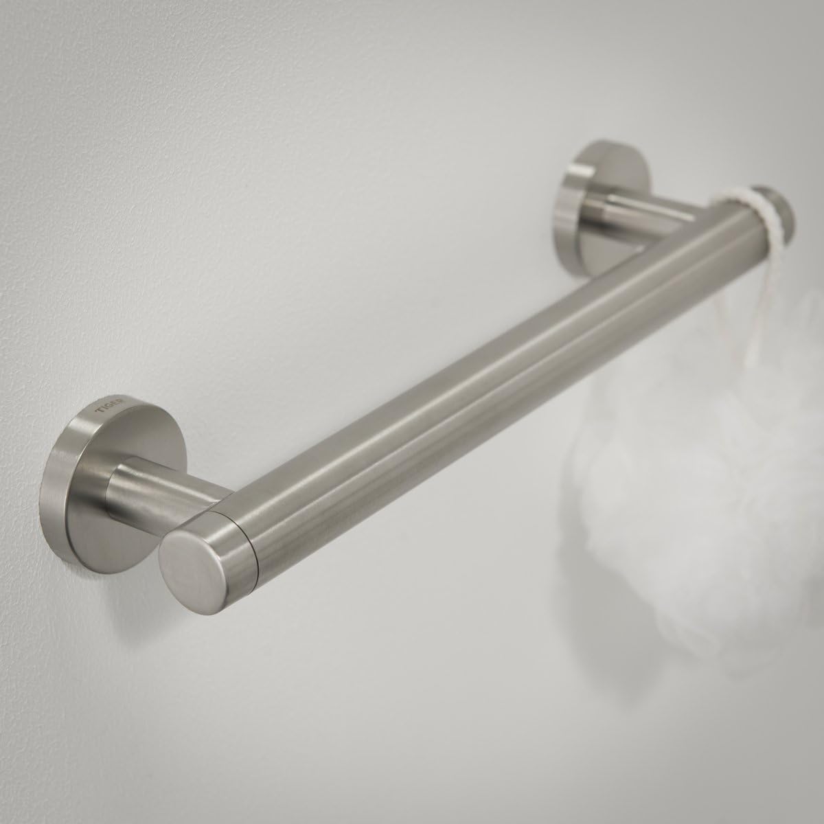 Tiger Boston Comfort & Safety, 30 cm Bath Handle, Brushed Stainless Steel - Left