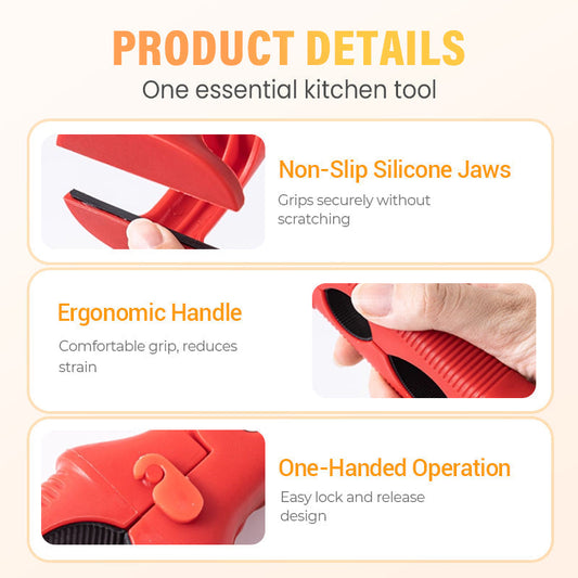 📢50% DE RÉDUCTION✨Pince 3 en 1 pour bol et assiette en silicone
