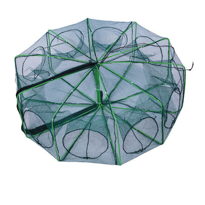 Filet de pêche renforcé auto-pliable